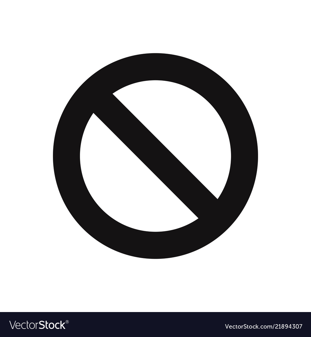 Forbidden icon Royalty Free Vector Image - VectorStock