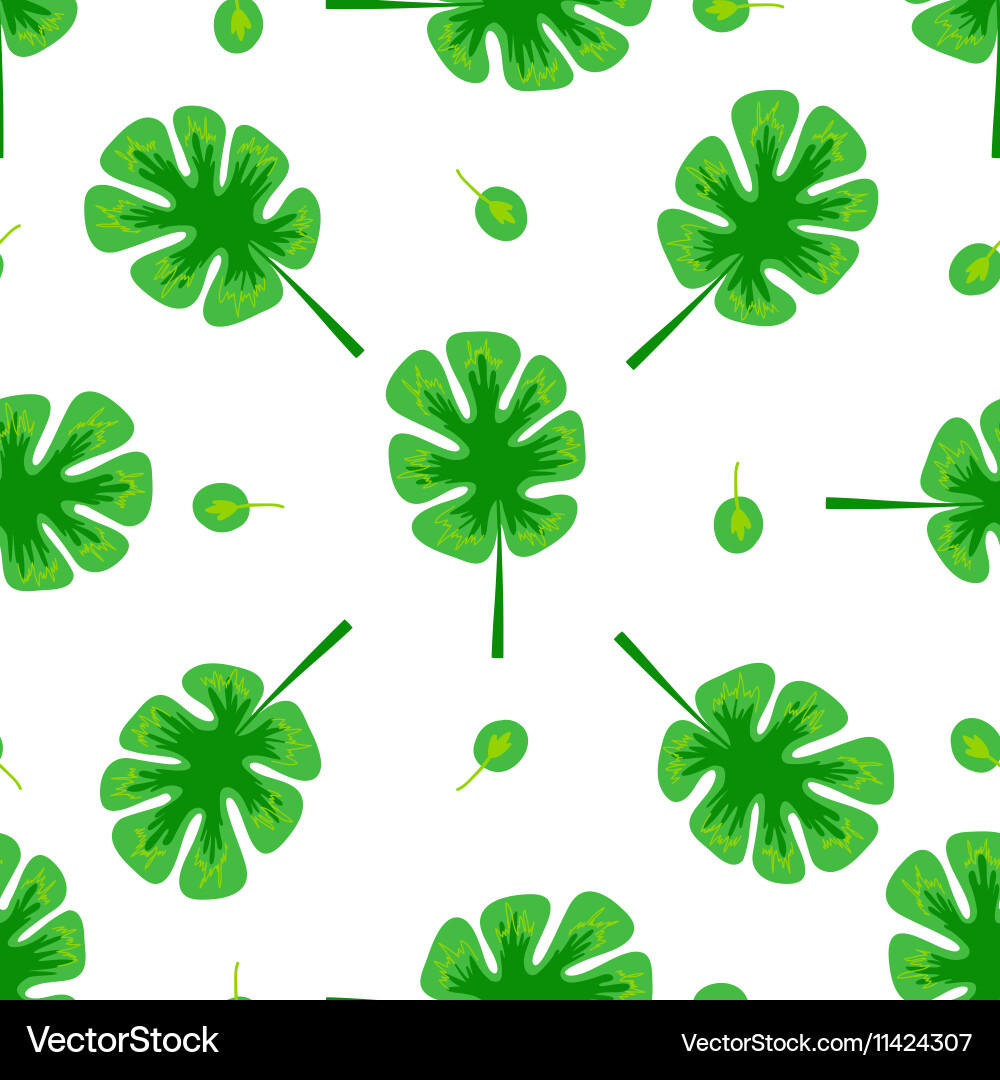 Leaves seamless pattern set Royalty Free Vector Image