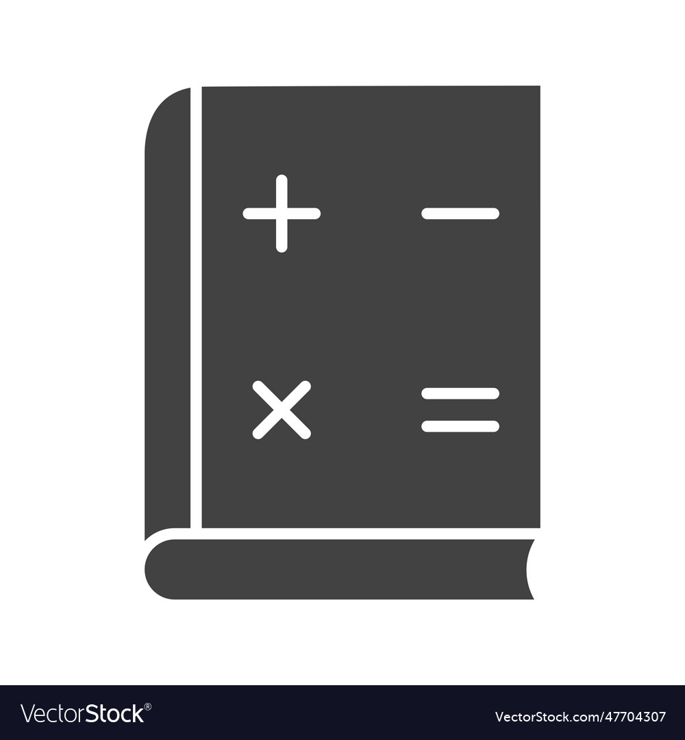 Maths book icon image Royalty Free Vector Image