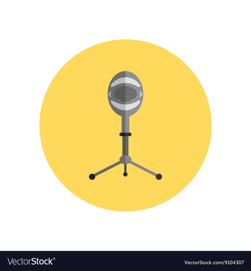 Microphone design flat isolated