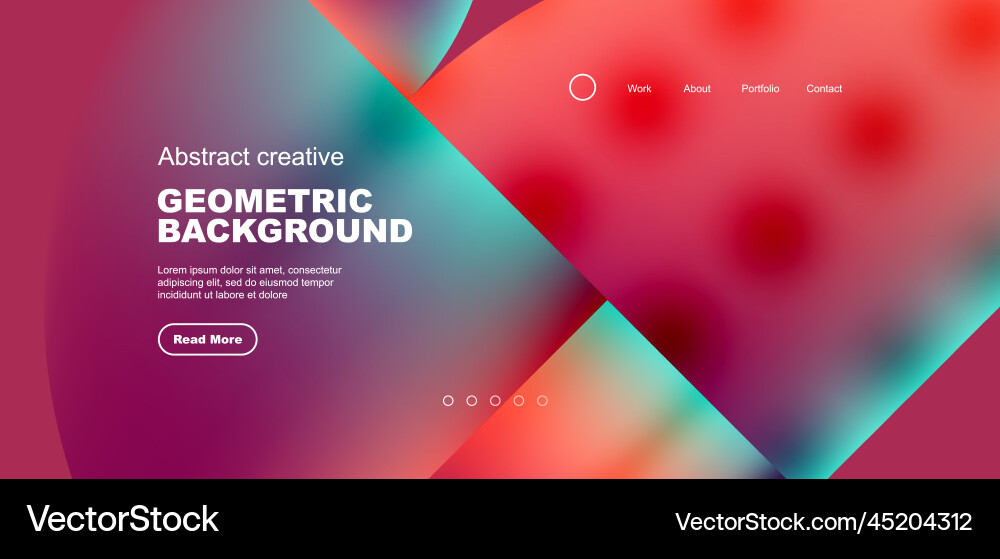 Circle abstract background with fluid gradient Vector Image