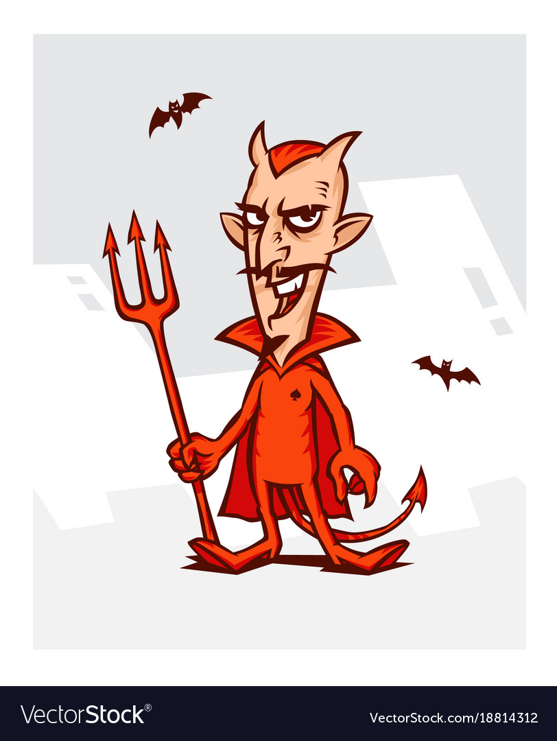 Devil for the holiday of halloween