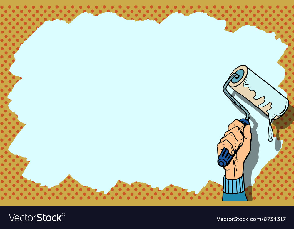 Paint background for the text Royalty Free Vector Image