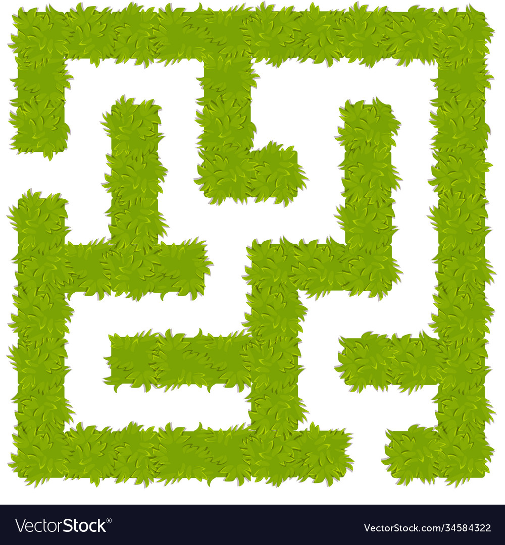 Education logic game bush labyrinth for kids