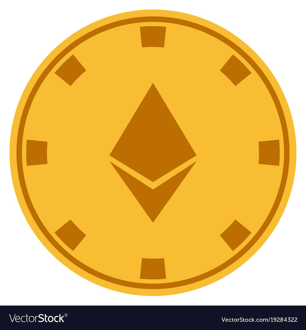 Ethereum crystal gold casino chip