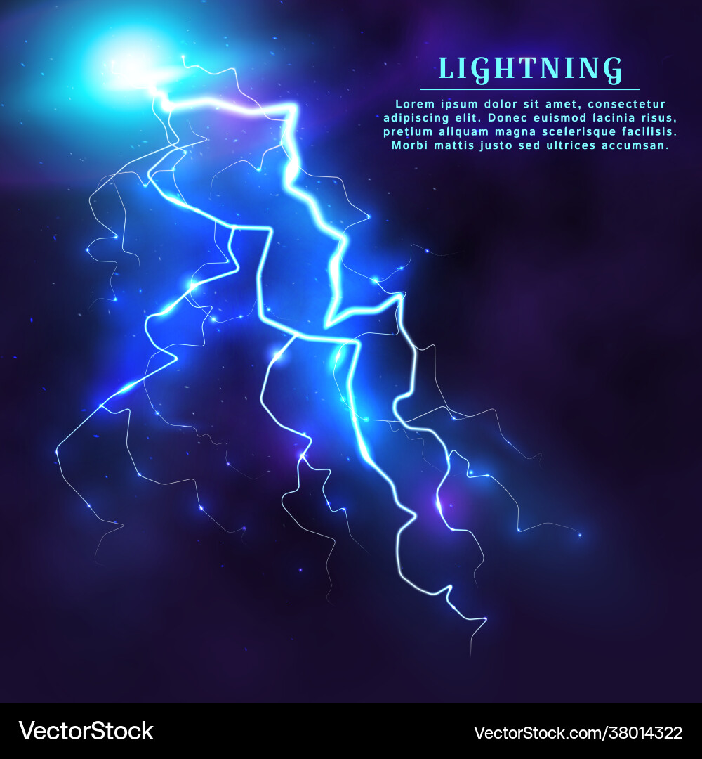 Lightning background Royalty Free Vector Image