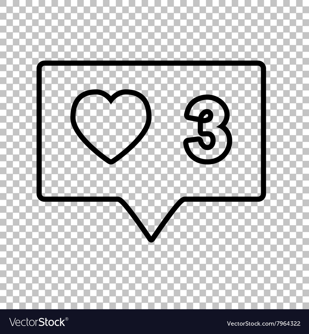 Like and comment sign Royalty Free Vector Image