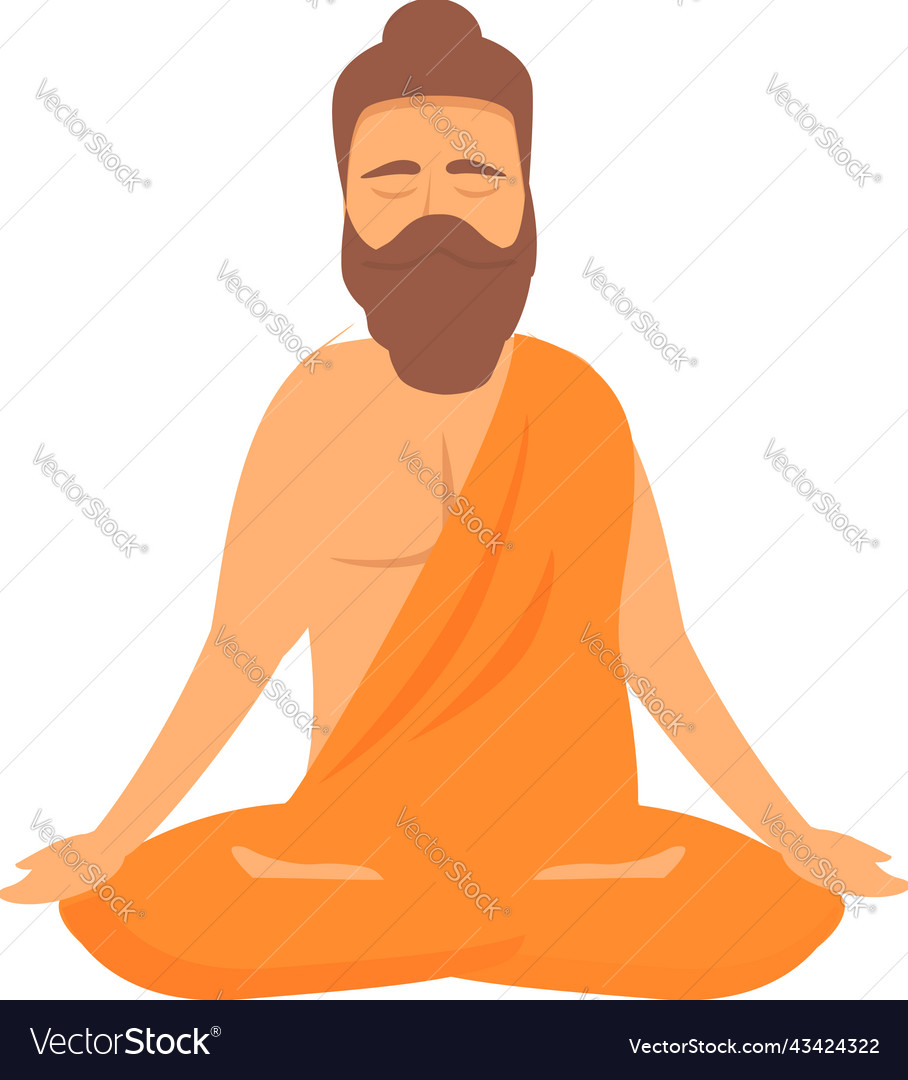 Namaste yogi icon cartoon male irish Royalty Free Vector Namaste yogi icon cartoon male irish Royalty Free Vector