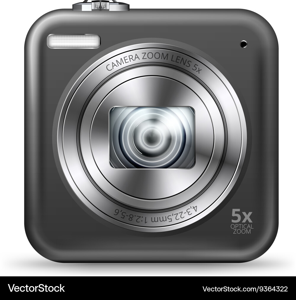 Point and shoot camera Royalty Free Vector Image
