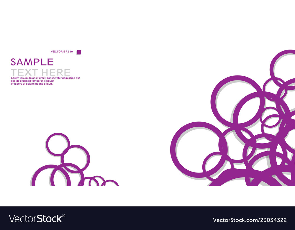 Simple circles background with color purple