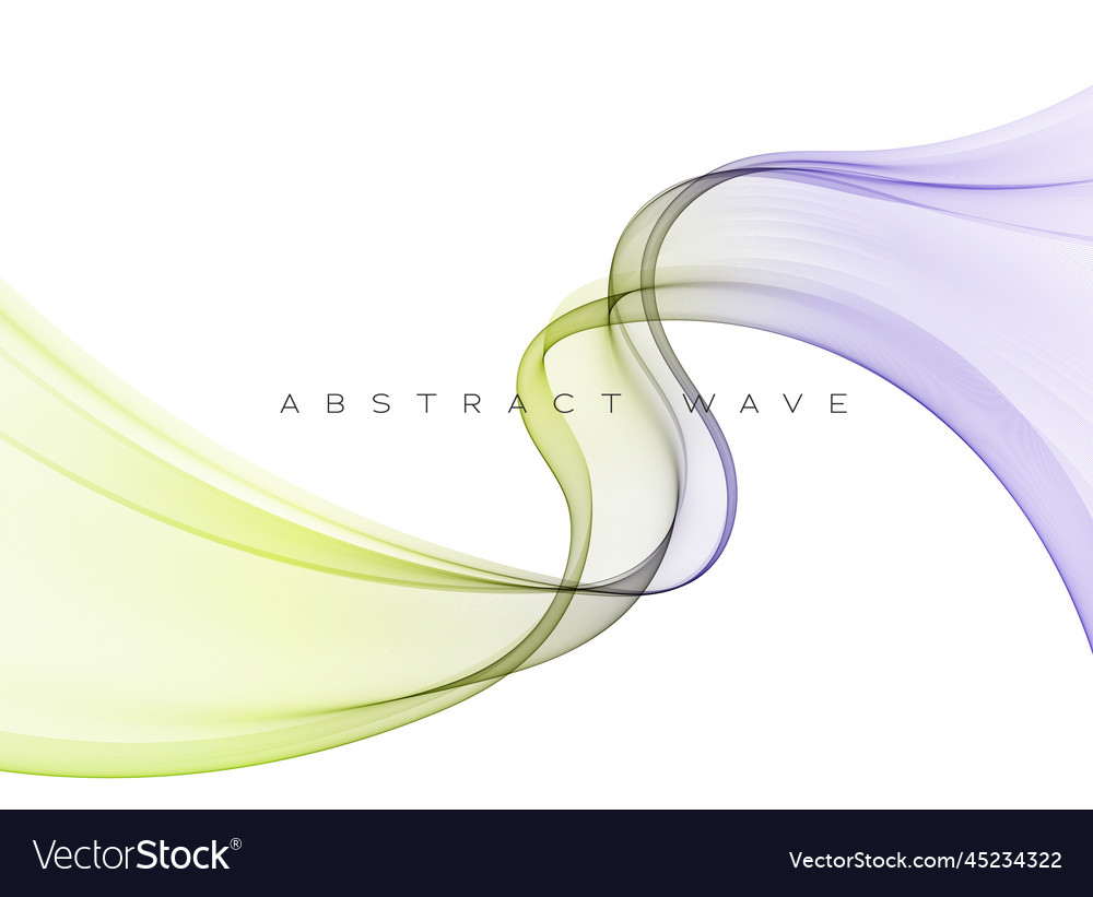 Smooth swirling abstract wave element design