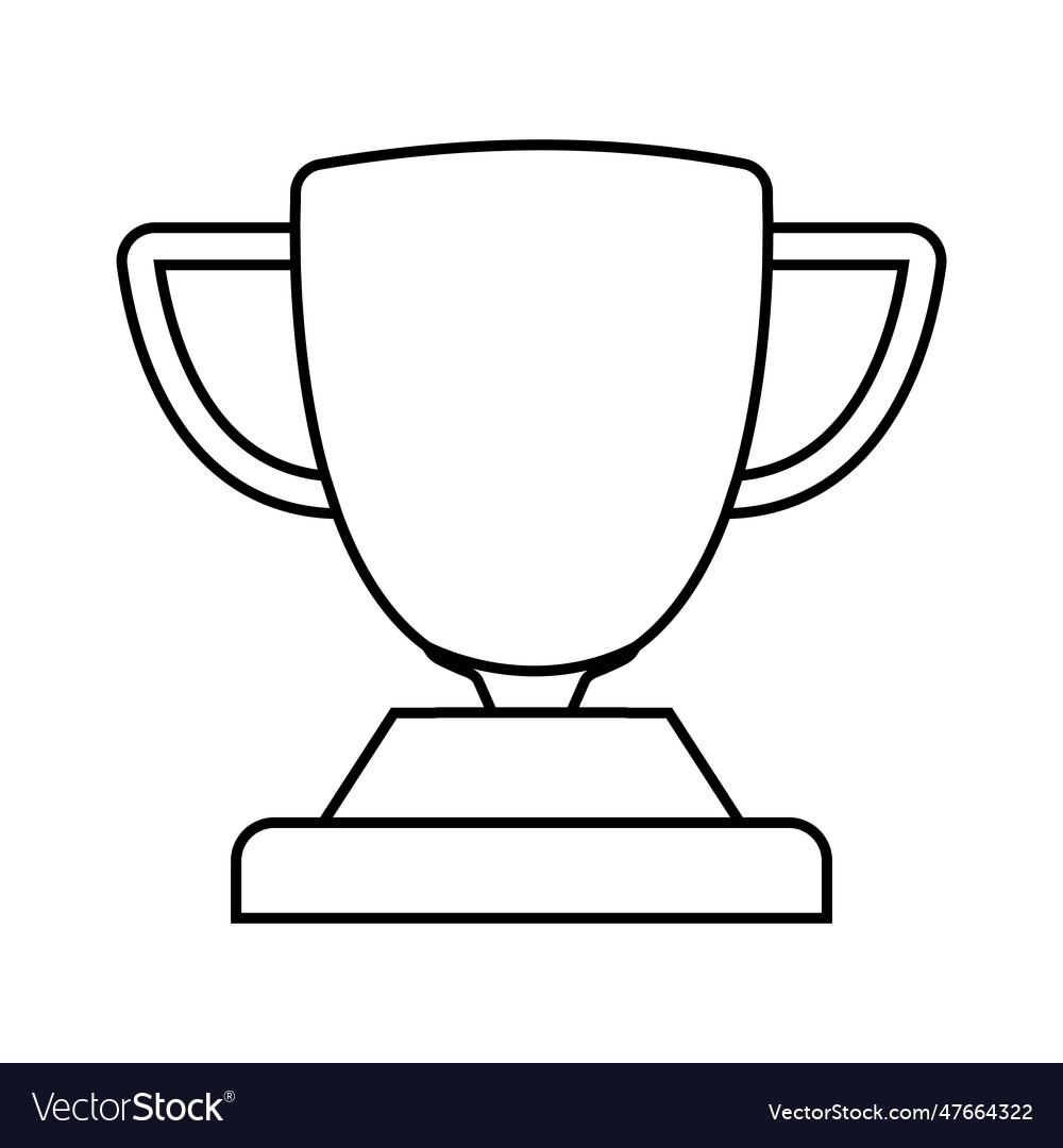 Trophy icon award Royalty Free Vector Image - VectorStock