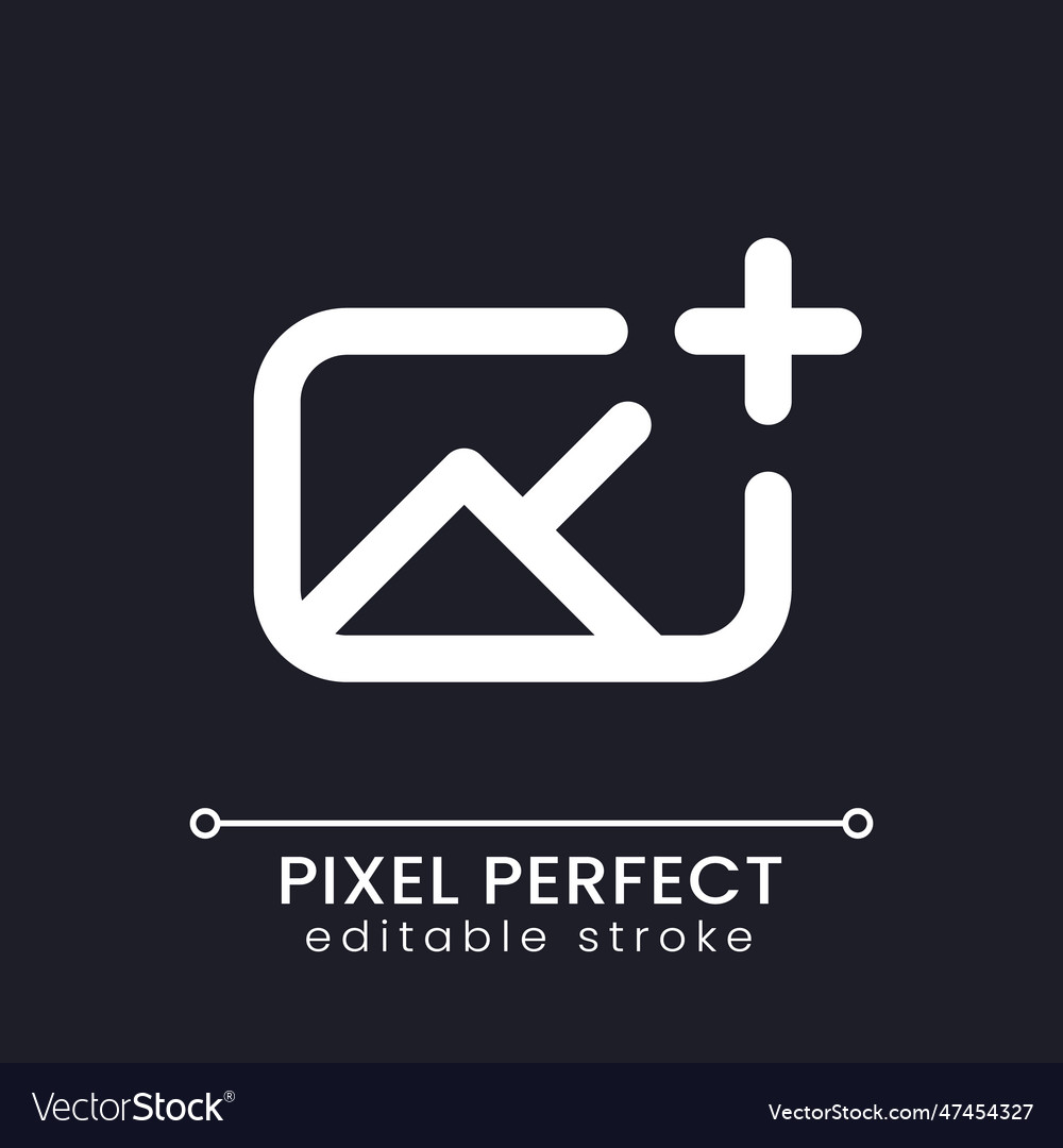 Add image pixel perfect white linear ui icon