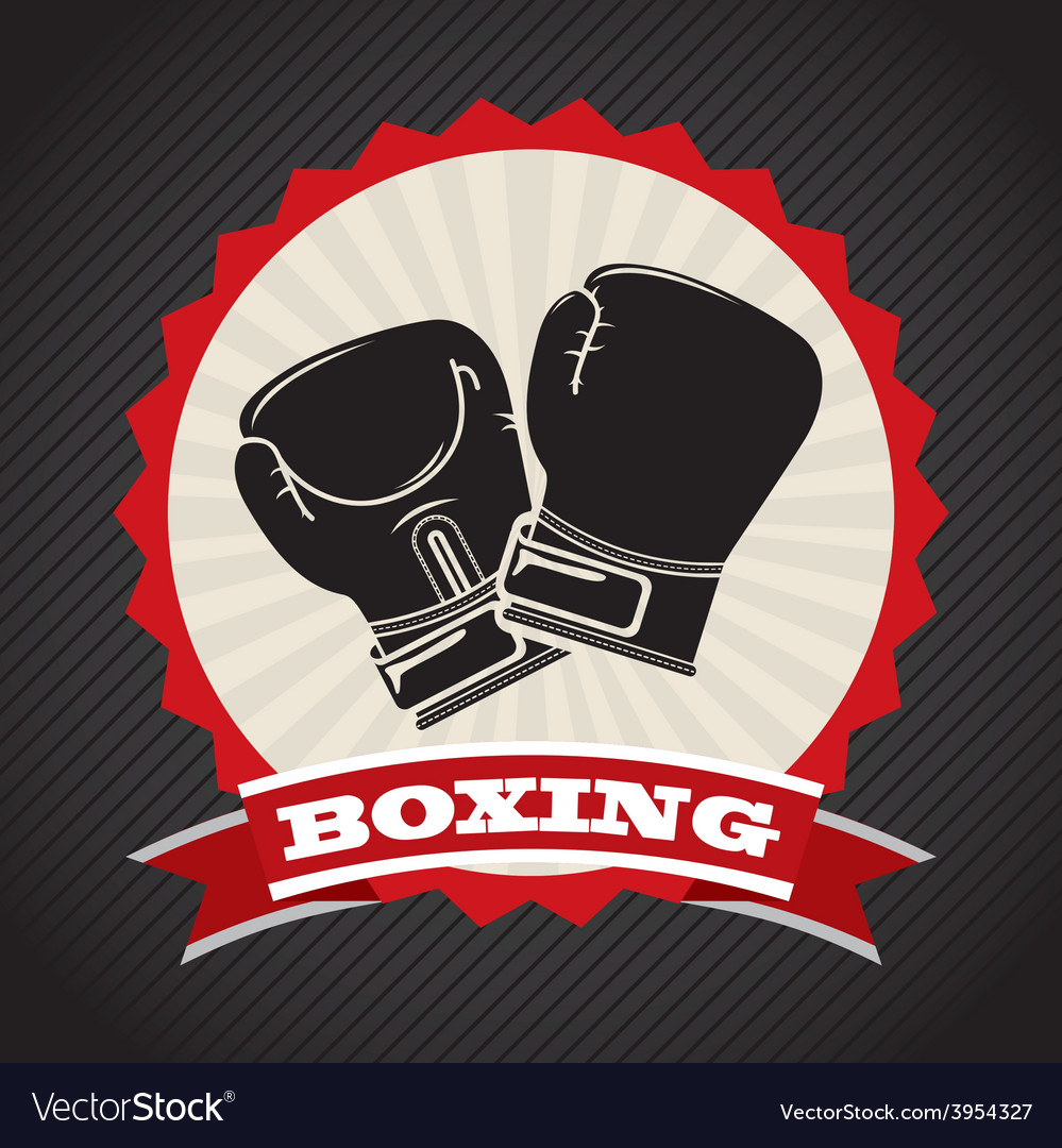 Boxing emblem Royalty Free Vector Image - VectorStock