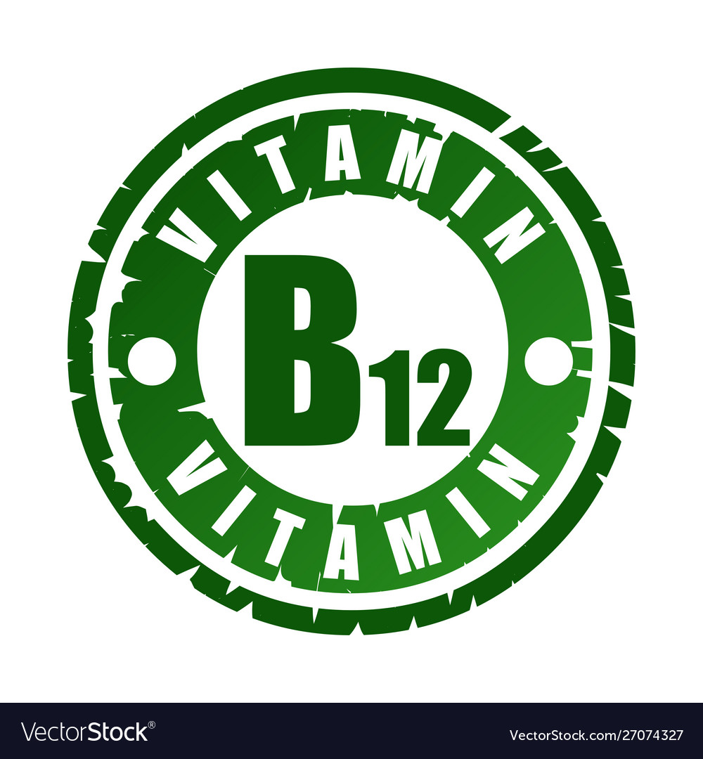 Rubber stamp with vitamin b12