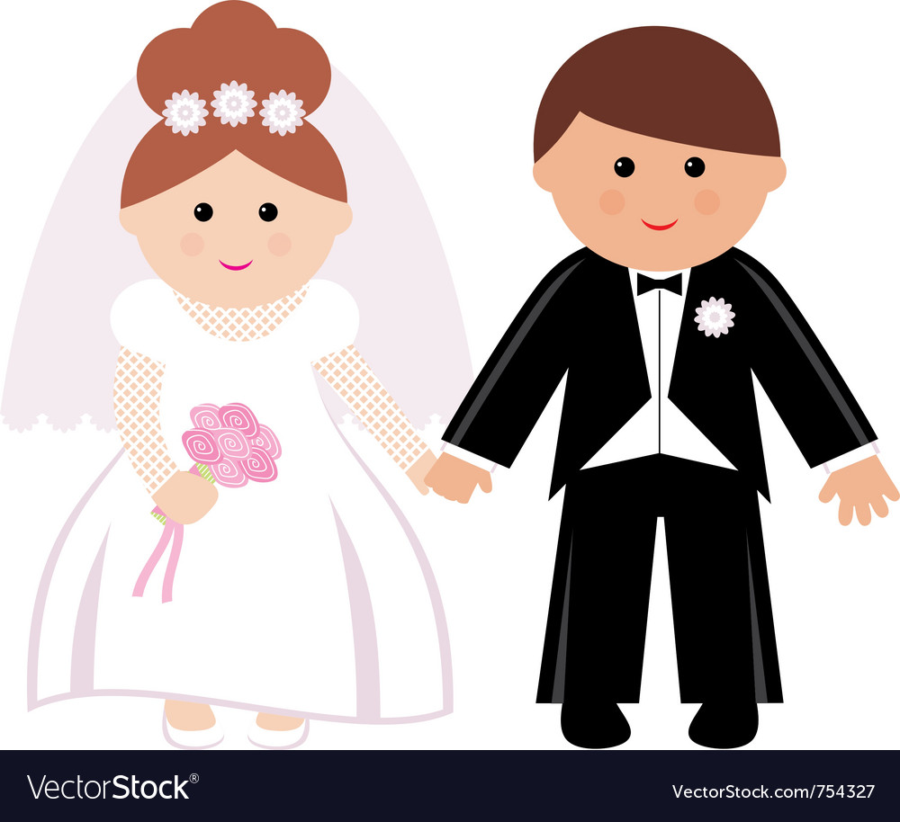 Wedding Couple Royalty Free Vector Image - Vectorstock