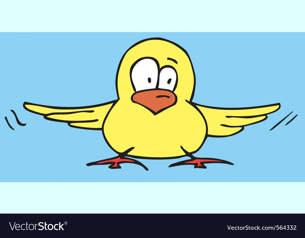 Funny bird cartoon Royalty Free Vector Image - VectorStock