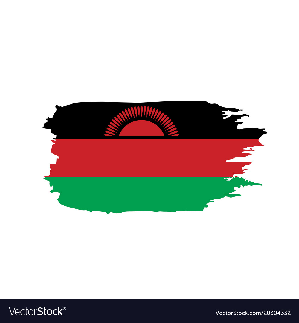 Malawi flag Royalty Free Vector Image - VectorStock