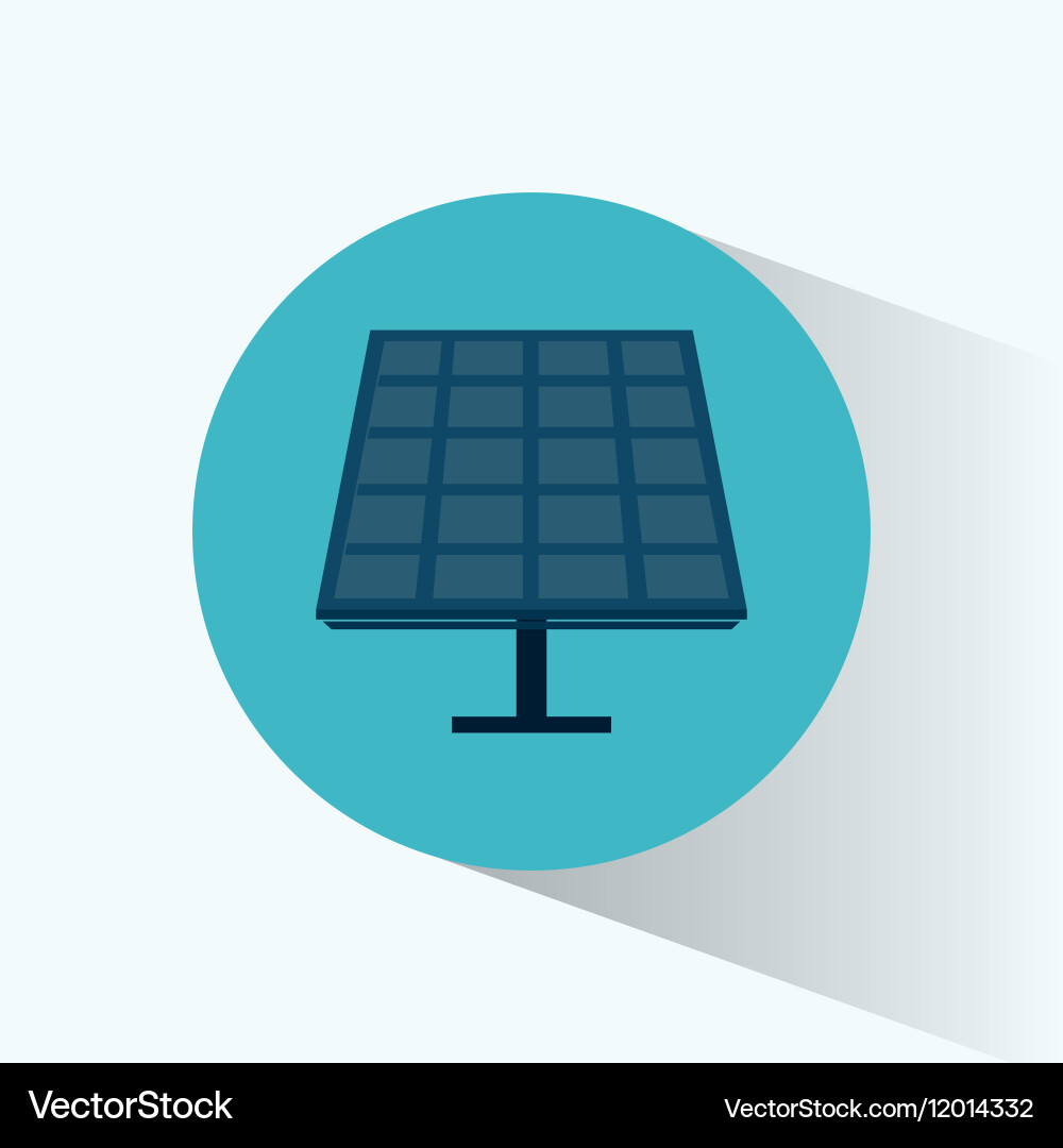 Solar energy panel source alternative Royalty Free Vector