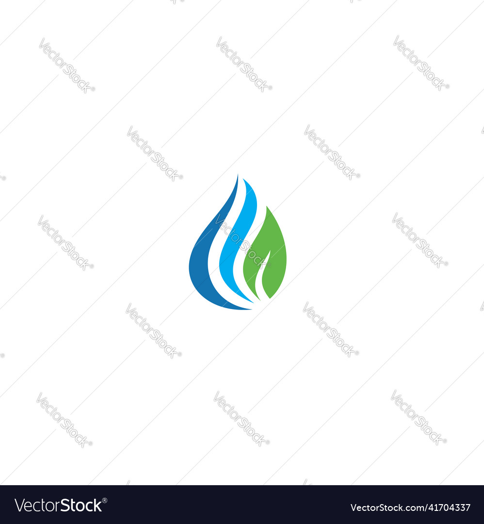 Eco droplet bio organic logo Royalty Free Vector Image