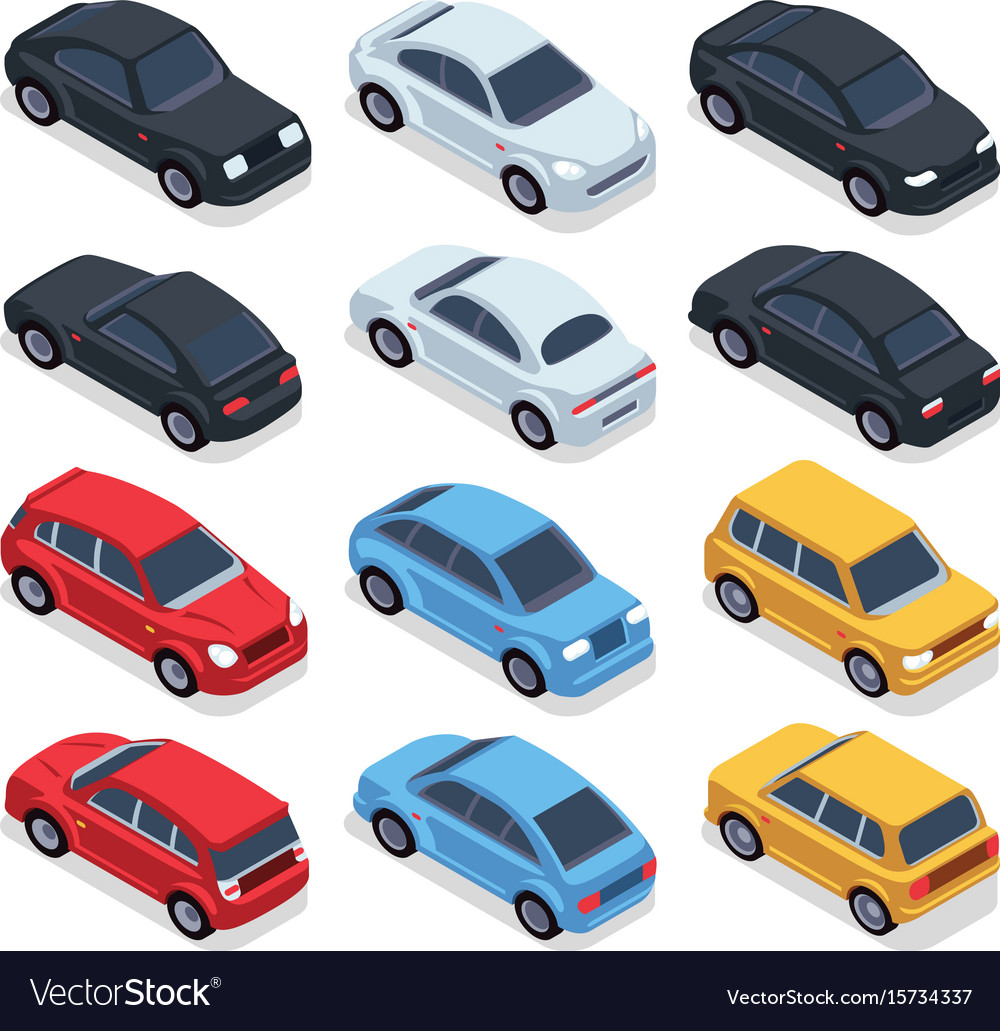 isometric car illustrator download