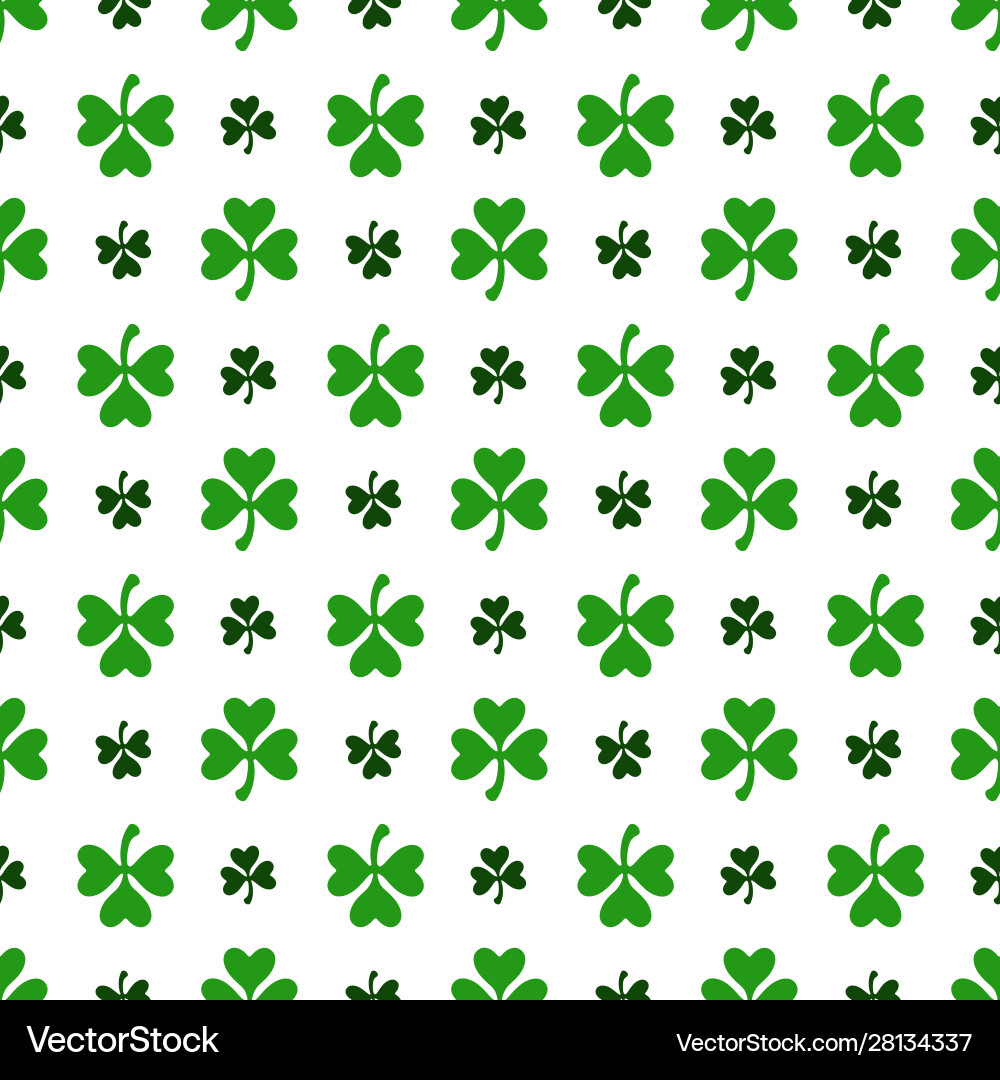 Saint patrick day seamless pattern Royalty Free Vector Image