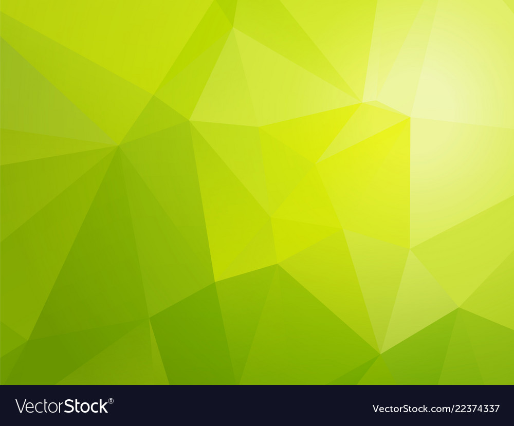 Simple light bio green triangular background Vector Image