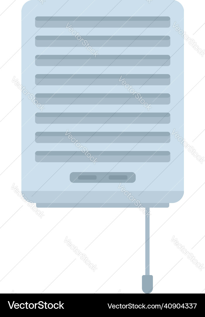 Wall ventilation icon flat isolated Royalty Free Vector