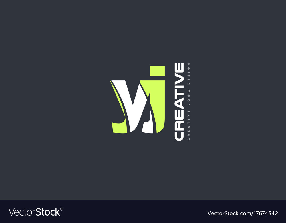 Green letter yj y j combination logo icon company