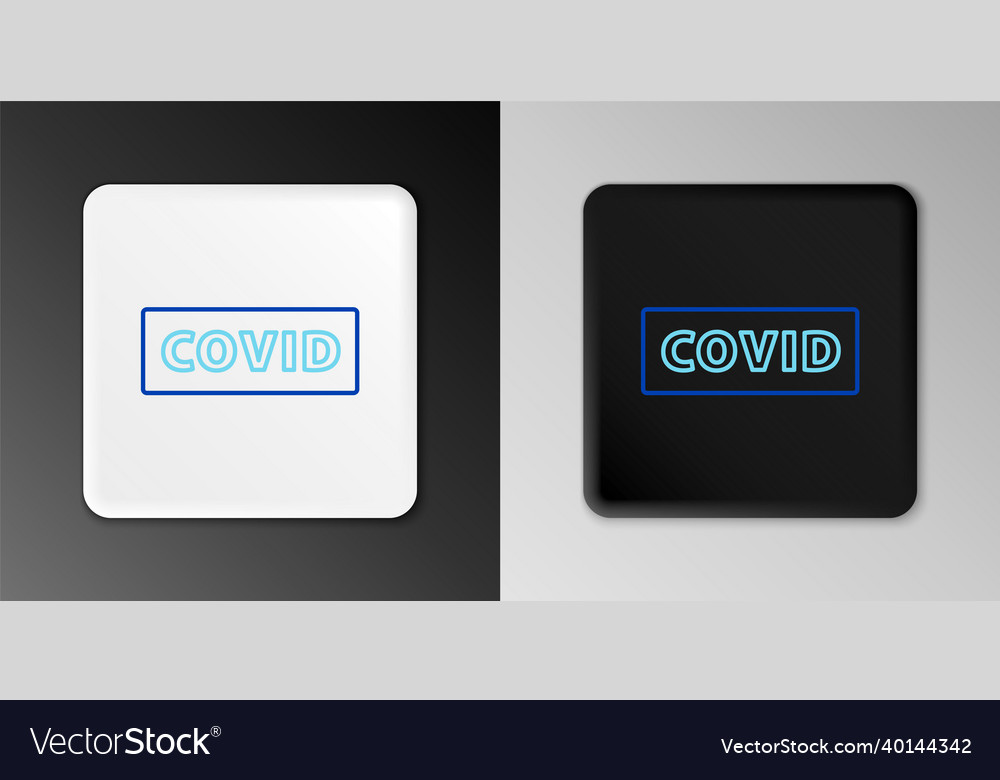 Line corona virus covid-19 icon isolated on grey