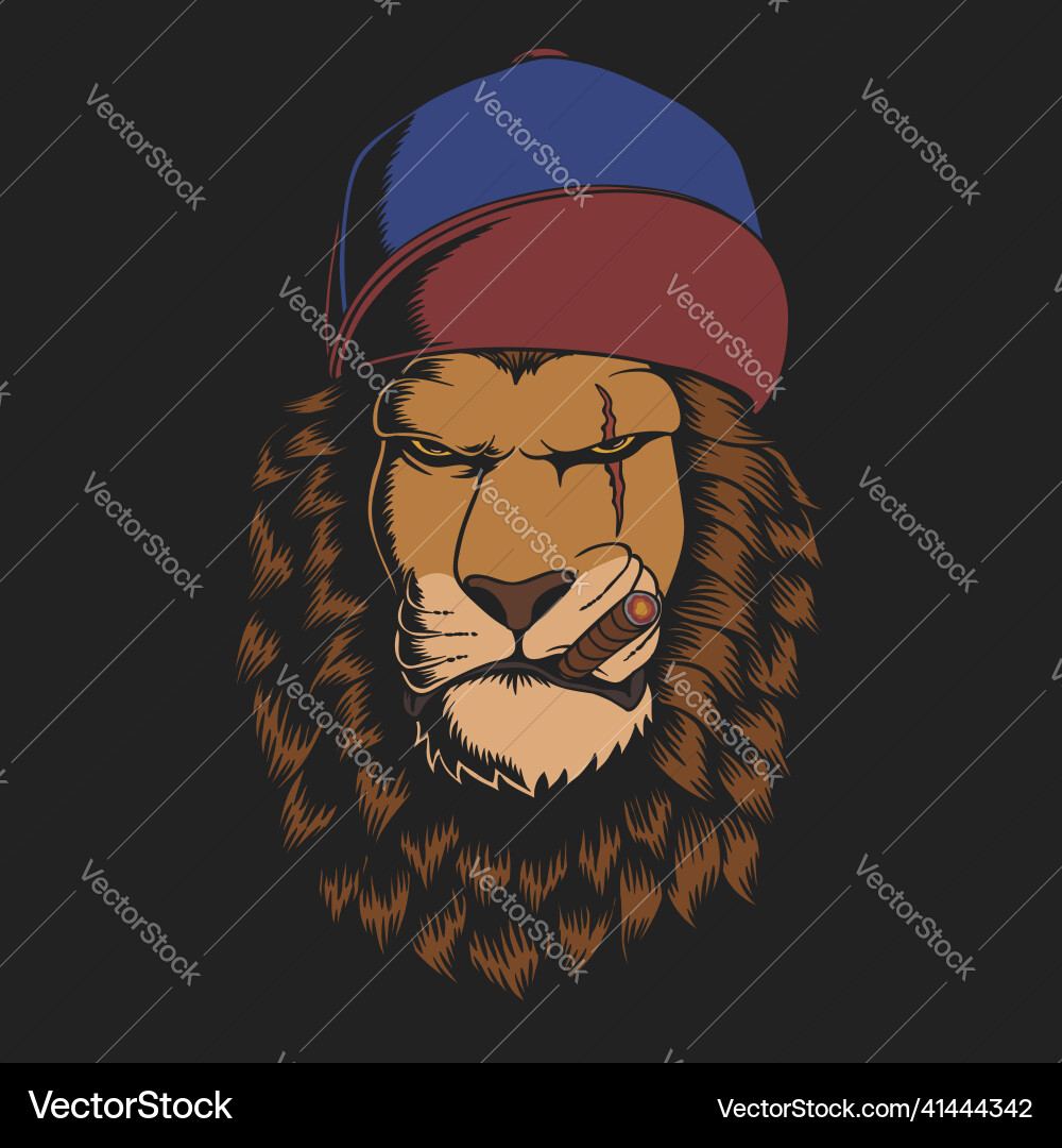 Lion hat Royalty Free Vector Image - VectorStock