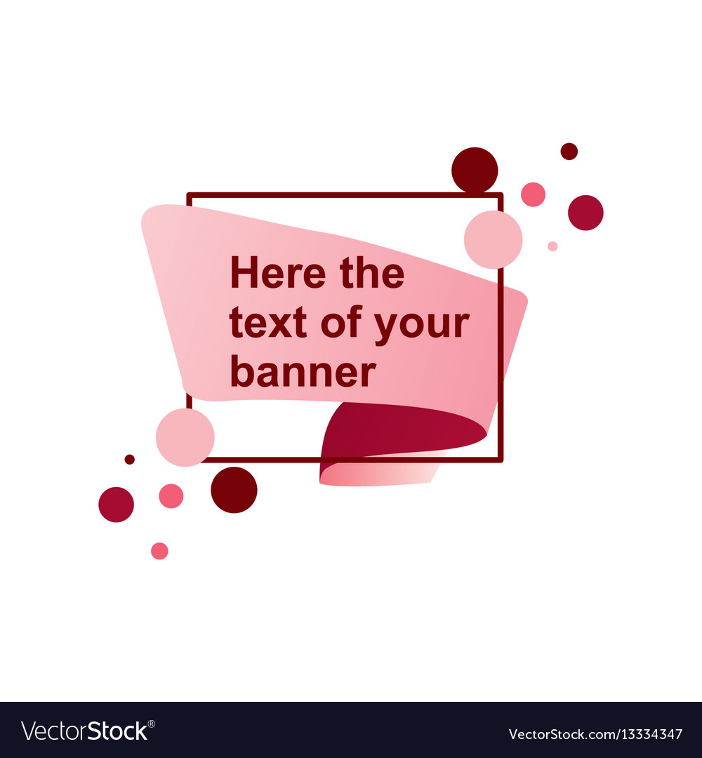 Abstract frame banner template