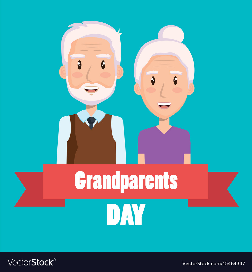 Grandparents day design Royalty Free Vector Image