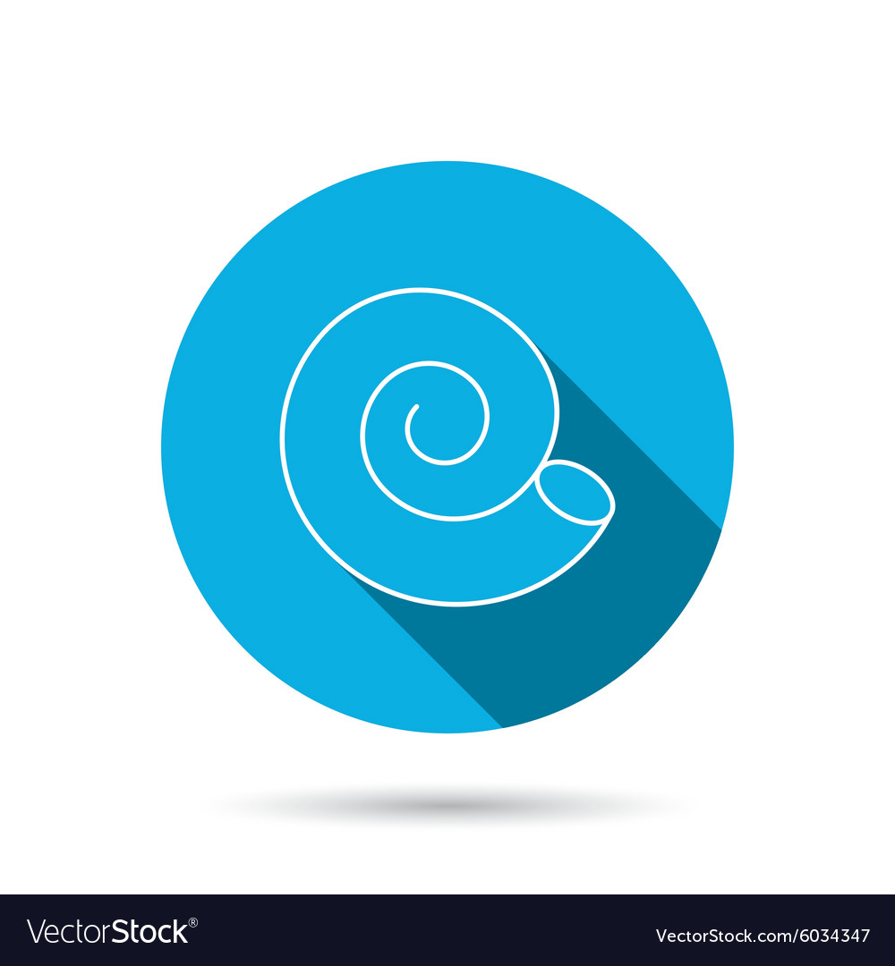 Sea shell icon spiral seashell sign