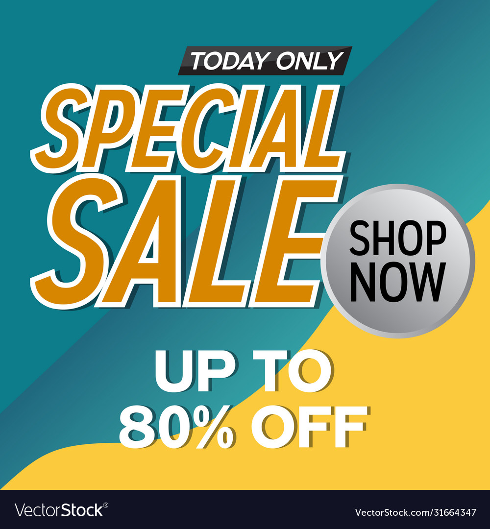 Special sale discount offer promotion web app Vector Image