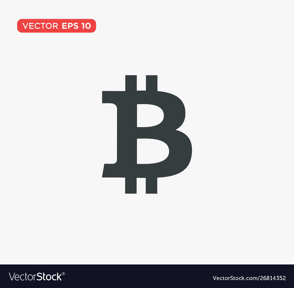 Bitcoin mark icon