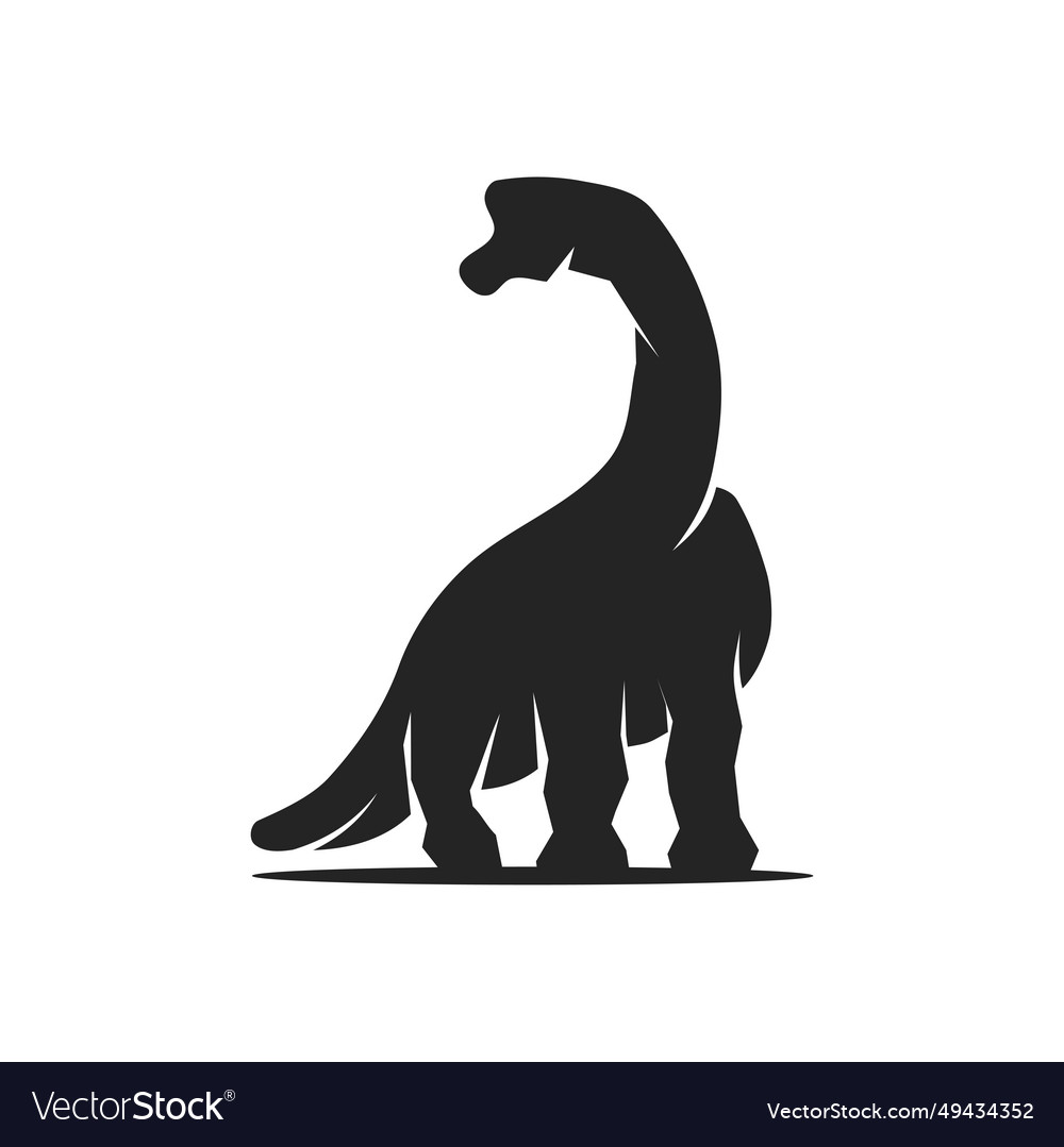 Brachiosaurus logo template isolated brand