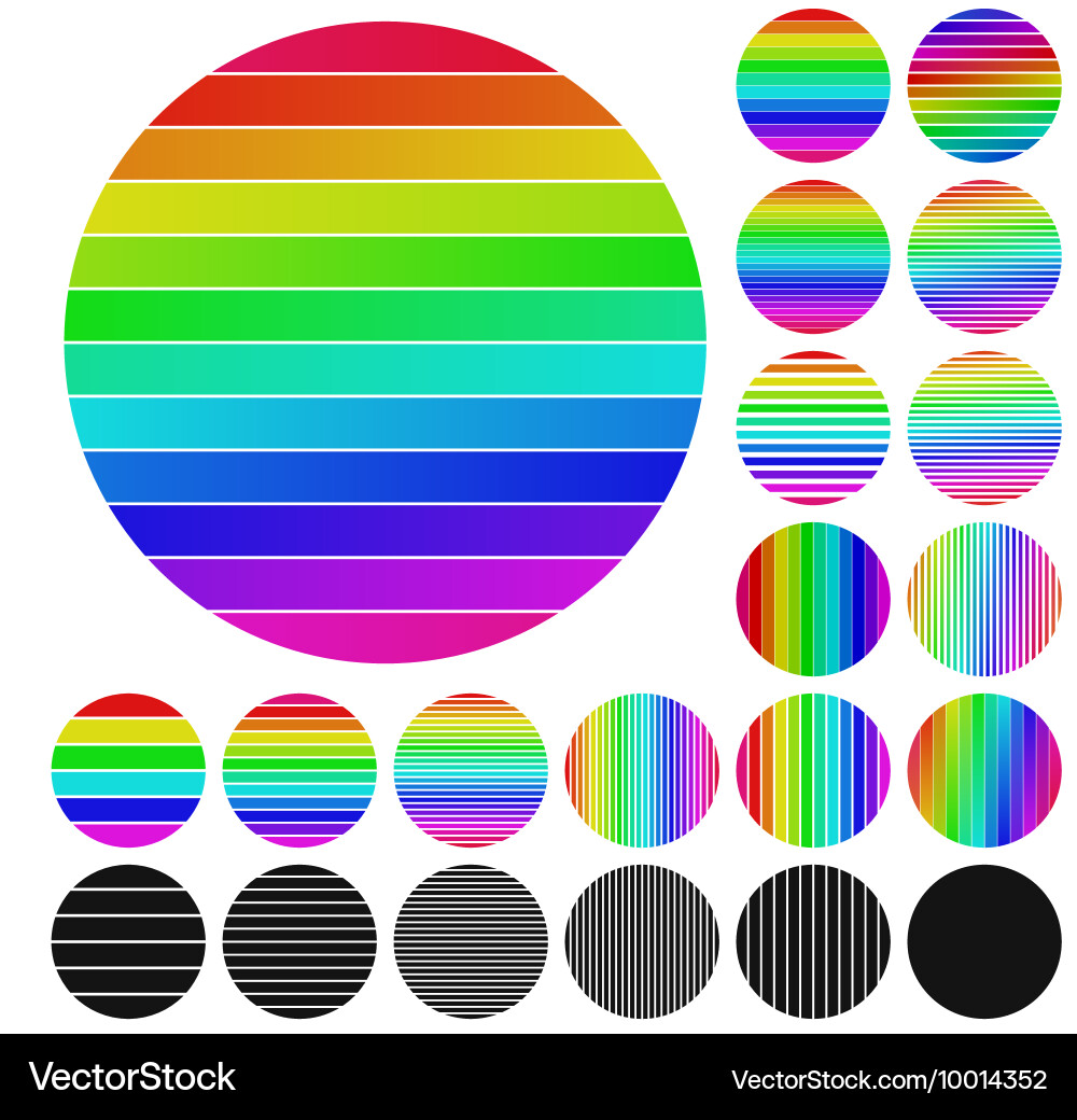 Circle logo set Royalty Free Vector Image - VectorStock