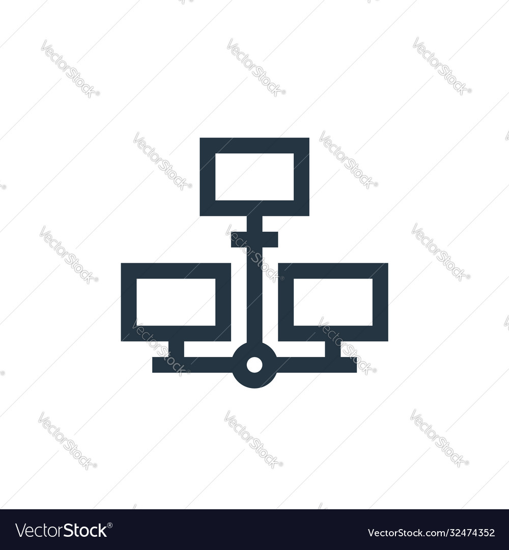 Distributed database icon database Royalty Free Vector Image