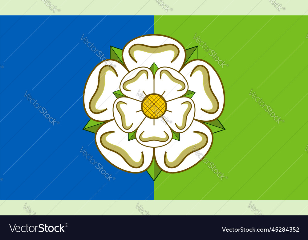 Flag of east riding yorkshire ceremonial Vector Image