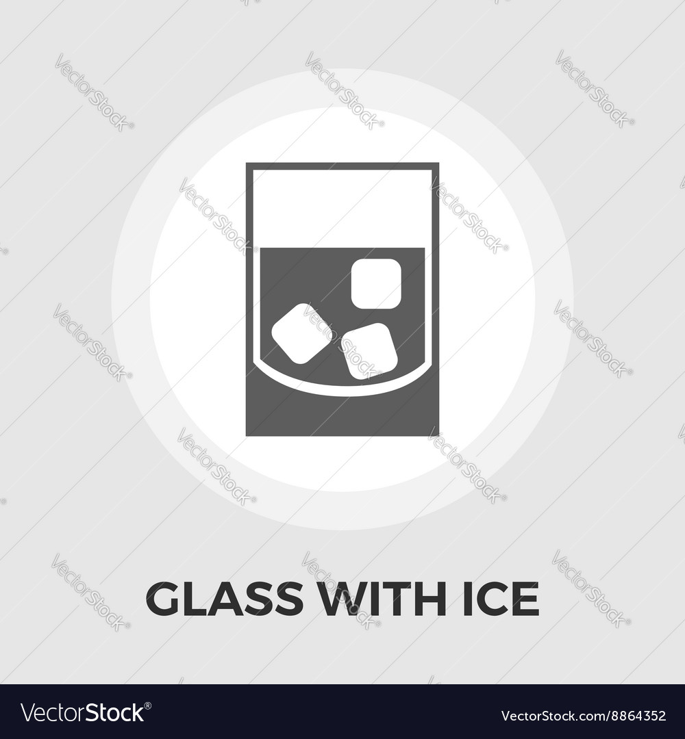 Glass whit ice