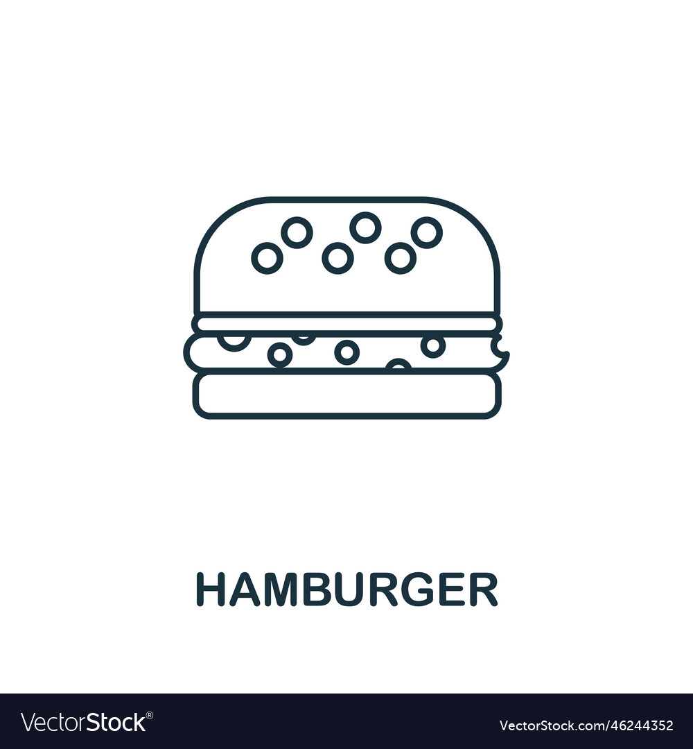 Hamburger line icon monochrome simple