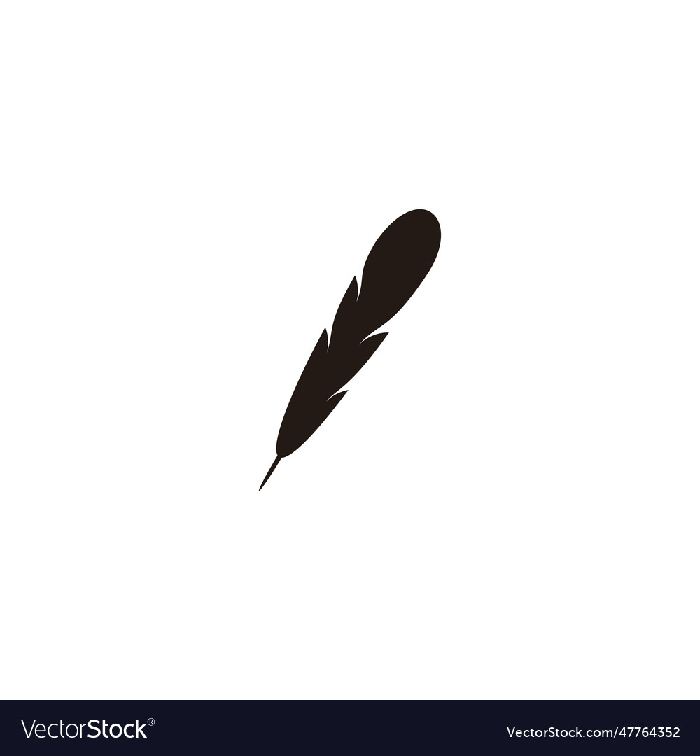 Quill geometric symbol simple logo