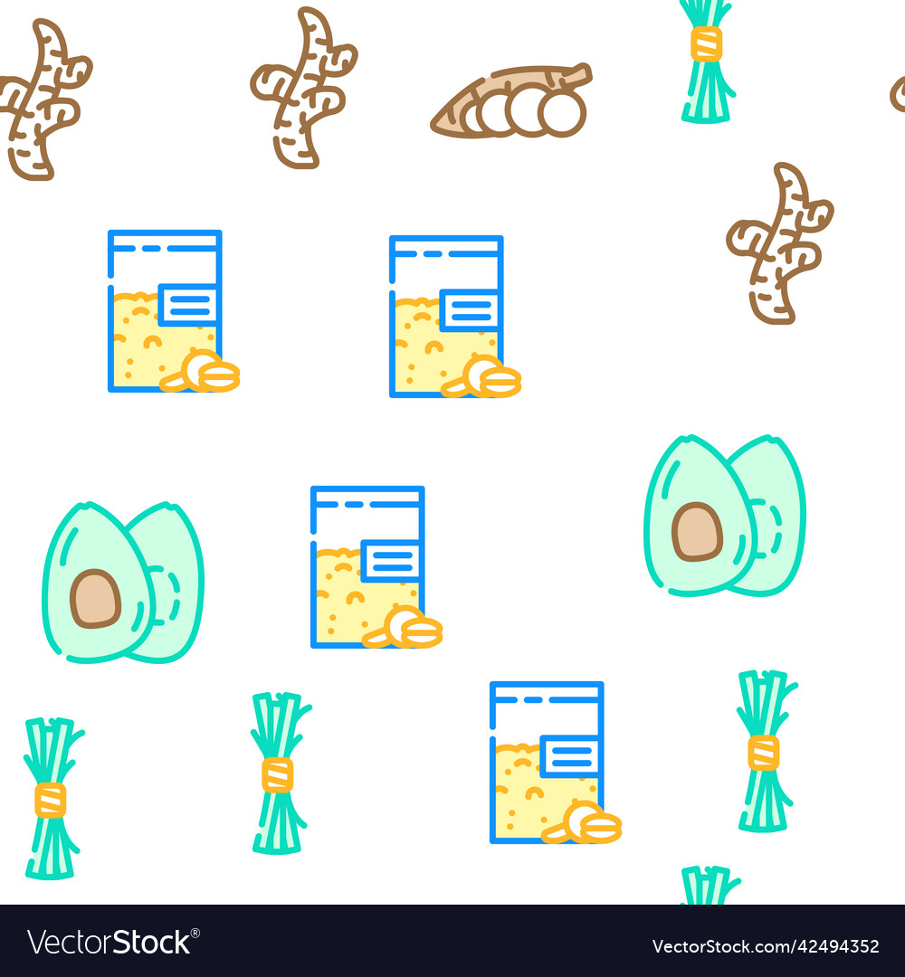 Superfood natural and vitamin icons set Royalty Free Vector