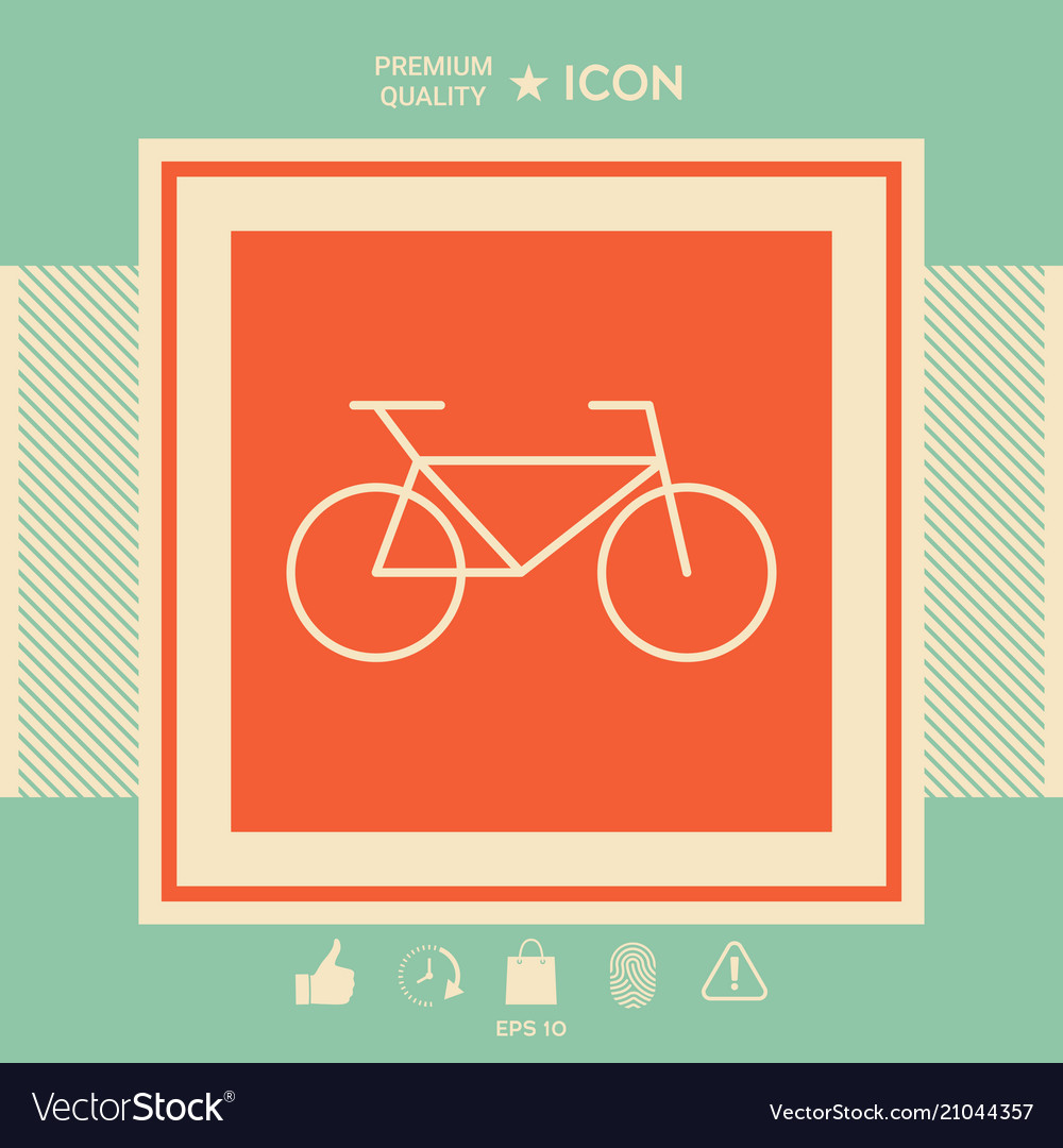 Bicycle line icon Royalty Free Vector Image VectorStock