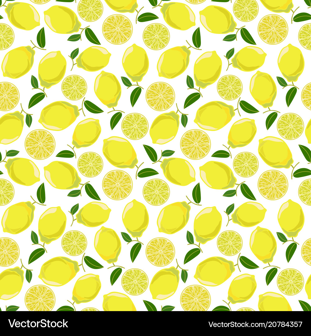 Lemonhead Pattern Lemon seamless pattern Royalty Free Vector Image
