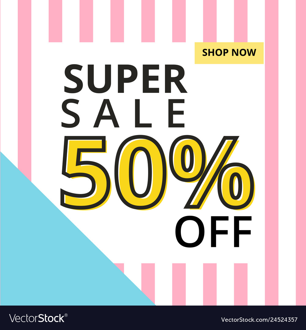 Sale Banner In Square Frame With Special Sale Up Vector Image