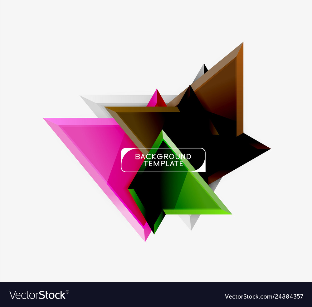 Triangular low poly background design Royalty Free Vector