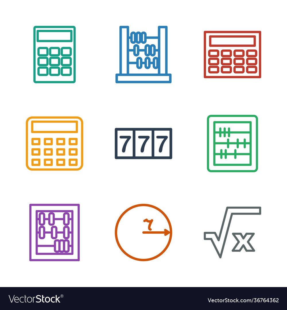 9 math icons