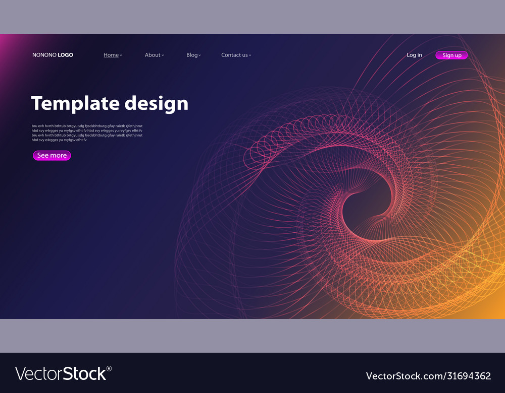 Abstract background modern design landing page Vector Image